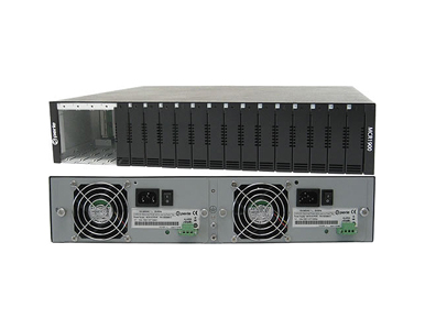 05059954 MCR1900-DAC - 19 slot chassis for media Converter modules. Dual AC power. 15 empty slot cover plates included. Mounting by PERLE