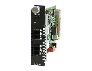 05062140 CM-100MM-S2LC120 - Fast Ethernet Fiber to Fiber Media Converter Managed Module 100BASE-FX 1310nm multimode (LC) [2 km/1 by PERLE