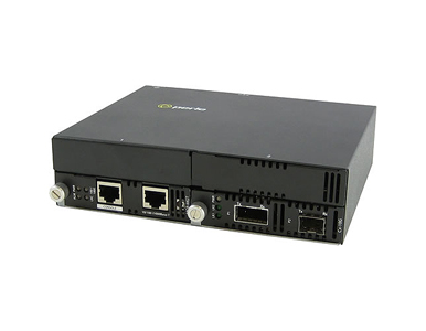 05071114 SMI-10G-XTS - 10 Gigabit Ethernet IP-Managed Stand-Alone Media Converter with one XFP slot (empty) and one SFP+ slot ( by PERLE