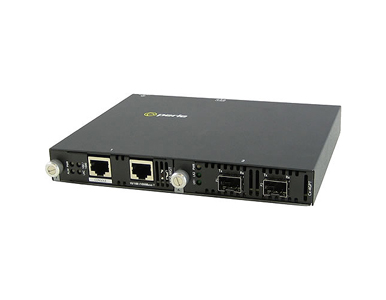 05071154 SMI-4GPT-DSFP - Protocol Transparent IP-Managed Stand-Alone Media Converter with dual SFP slots (empty). Supports two S by PERLE
