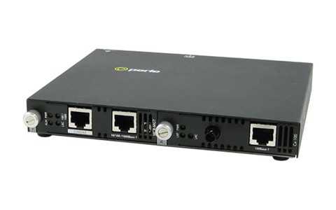 05071294 SMI-100-M1ST2U - Fast Ethernet IP Managed Standalone media converter. 100BASE-TX (RJ-45) [100 m/328 ft.] to 100BASE-BX by PERLE