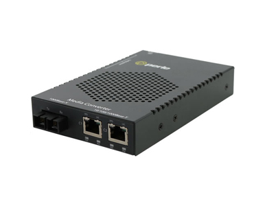 05079684 S-1110DHP-SC10 - Gigabit Media and Rate Converter with Type 4 High-Power PoE PSE (up to 100W/port) by PERLE
