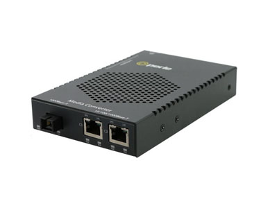 05079844 S-1110DHP-SC40U - Gigabit Media and Rate Converter with Type 4 High-Power PoE PSE (up to 100W/port) - Dual 10/100/1000B by PERLE