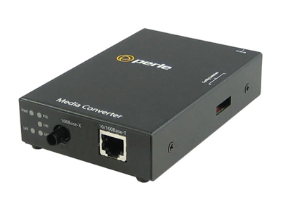 05081284 S-110PP-S1ST20U - 10/100 Fast Ethernet Stand-Alone Media and Rate Converter with PoE+ ( PoEP ) Power Sourcing. 10/100Ba by PERLE