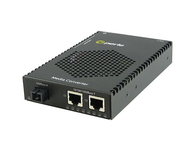 05083154 S-1110DPP-S1SC10D - 10/100/1000 Gigabit Ethernet Stand-Alone Media Rate Converter with PoE+ ( PoEP ) Power Sourcing. Du by PERLE