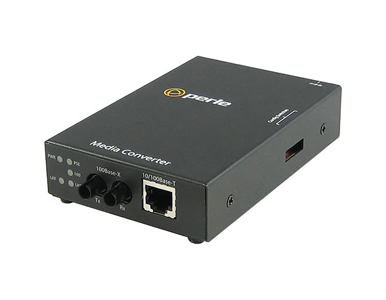 05084024 S-110P-M2ST2 - 10/100 Fast Ethernet Stand-Alone Media and Rate Converter with PoE Power Sourcing. 10/100Base-TX (RJ-45) by PERLE