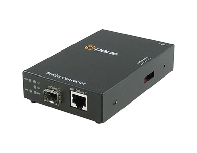 05090260 S-110P-SFP-XT - 10/100 Fast Ethernet Standalone Industrial Temperature Media Rate Converter with PoE Power Sourcing. 10 by PERLE