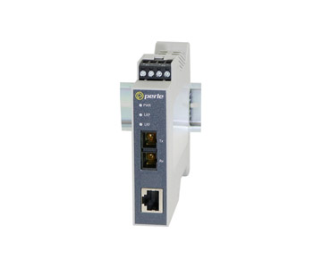 05091020 - SR-100-SC20 - Fast Ethernet Industrial Media Converter: 100BASE-TX (RJ-45) [100 m/328 ft] to 100Base-LX 1310nm single by PERLE