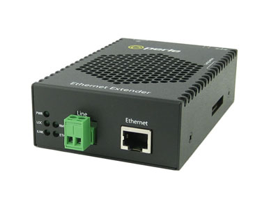 06003670 eX-1S1110-TB-XT - Gigabit Industrial Temperature Ethernet Extender - 1 port 10/100/1000Base-T (RJ-45) . 2-pin Terminal by PERLE