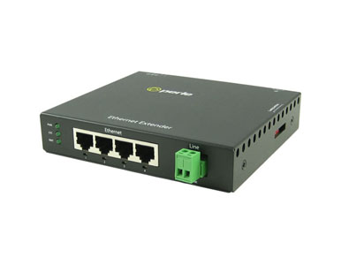 06003704 eX-4S110-TB - Fast Ethernet Stand-Alone Ethernet Extender - 4 port 10/100Base-TX (RJ-45) . 2-pin Terminal Block Interli by PERLE