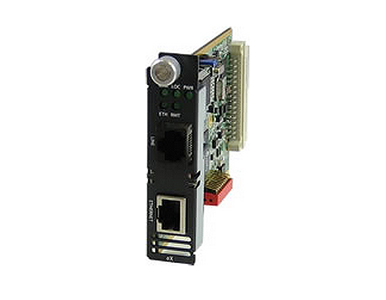 06003960 eX-1CM1110-BNC - Managed Gigabit Ethernet Extender Module - 1 port 10/100/1000Base-T (RJ-45) . BNC ( Coax ) Interlink ( by PERLE
