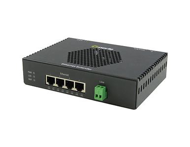 06004754 eXP-4S1110E-TB - Gigabit Ethernet Stand-Alone PoE Ethernet Extender - 4 port 10/100/1000Base-T (RJ-45) . Terminal Block by PERLE