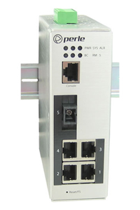 07012150 IDS-205F-CMS2U - Industrial Managed Ethernet Switch - 5 ports:   4 x 10/100/1000Base-T RJ-45 ports and 1 x 100Base-BX, by PERLE