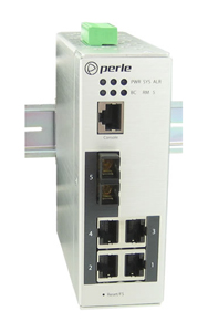 07012330 IDS-305F-CMD2 - Industrial Managed Ethernet Switch - 5 ports:   4 x 10/100/1000Base-T RJ-45 ports and 1 x 100Base-FX, 1 by PERLE