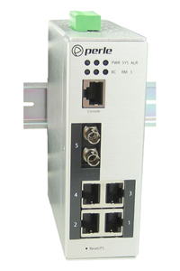 07012640 IDS-205G-TMD2 - Industrial Managed Ethernet Switch - 5 ports:   4 x 10/100/1000Base-T RJ-45 ports  and 1 x 1000Base-LX, by PERLE