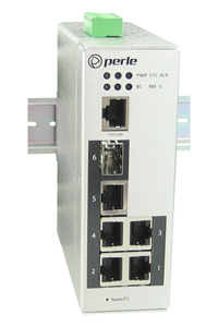 07013300 IDS-206-XT - Industrial Managed Ethernet Switch - 6 ports:   5 x 10/100/1000Base-T RJ-45 ports and 1 x 100/1000Base-X S by PERLE