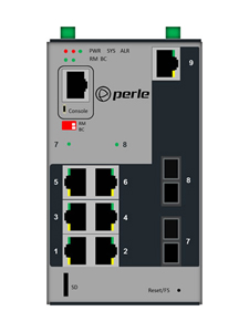 07014750 IDS-409F2-C2SD20 - Industrial Managed Ethernet Switch - 9 ports:   7 x 10/100/1000Base-T RJ-45 ports and 2 x 100Base-LX by PERLE
