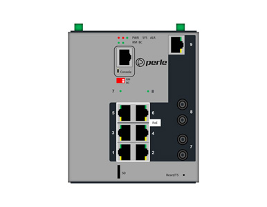 07016520 IDS-509G2PP6-T2MD05 - Industrial Managed Power over Ethernet Switch - 9 ports:   7 x 10/100/1000Base-T RJ-45 ports, of by PERLE