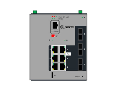 07016990 IDS-509G3PP6-C2MD05-SD70 - Industrial Managed PoE Switch - 9 ports:   6 x 10/100/1000Base-T RJ-45 ports by PERLE