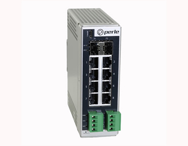07017270 - IDS-710HP: Industrial Managed Ethernet Switch - 10 ports: 8 x 10/100/1000Base-T RJ-45 ports and 2 x SFP Slots support by PERLE