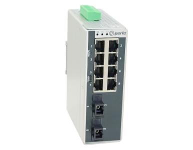 07017510 IDS-710-C2MS05U - 10-port Gigabit DIN Rail Switches with fixed fiber by PERLE