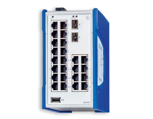 942141037 SPIDER-PL-20-24T1Z6Z699TY9HHHV - Industrial Ethernet Switch, 24 x 10/100Base-TX, by HIRSCHMANN