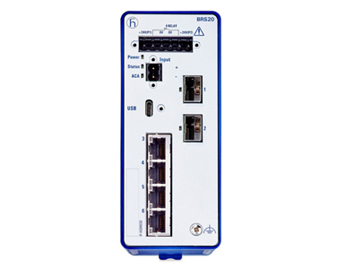 HIRSCHMANN 942170025 - BOBCAT BRS20-4TX/2FX-HL Hazardous Location Industrial Ethernet Switch, 4 x 10/100Base-TX, RJ45 and 2 x 10 by HIRSCHMANN