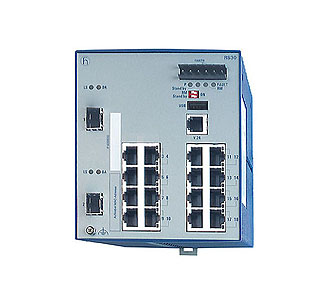 943434035 RS30-1602O6O6SDAE - 24 ports Gigabit Industrial Managed Ethernet Swtich: 16 x 10/100Base-TX, RJ45 and 2 x Open SFP Gig by HIRSCHMANN