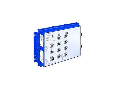 943988007 OCTOPUS OS30-0008024A4ATREP - 8 x 10/100 BASE-TX Managed Din Rail Switch. 8 x M12 D coding; Ports and 2x multimode LC by HIRSCHMANN