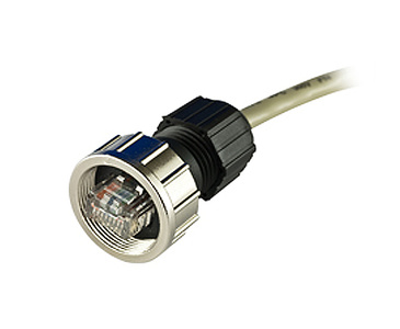 A-PLG-WPRJ-IP67-01 - Field-installation screw-in RJ45 connector, rated IP67 by MOXA