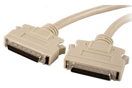 ACL-10250-3 - Round 50-pin SCSI-II male to male cable, 3 Meter by ADLINK