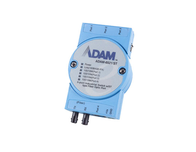 ADAM-6521/ST-AE - 5-port Switch w/1 Multi-Mode ST Type Fiber Port by Advantech/ B+B Smartworx
