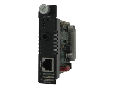 05041810 C-100-M1ST2U - Fast Ethernet Media Converter Module 100Base-TX (RJ-45) [100 m/328 ft.] to 100Base-BX 1310nm TX / 1550nm by PERLE