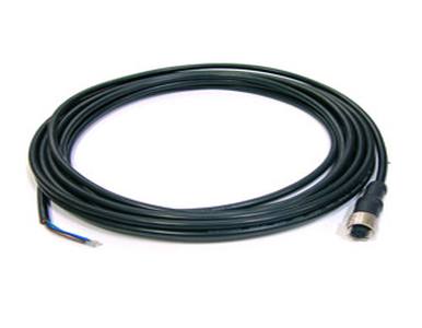 CB-M12A5PF-5M - M12 A Code 5P Female to Open Cable, 5 Meter, Wire:UL 24AWG*5C Black, IP68 Protection by ANTAIRA