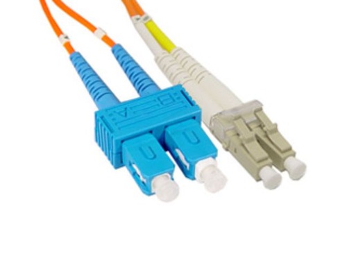 CBF-SC02LC-MD - 2m (7ft) LC UPC to SC UPC Duplex OM1 Multimode PVC (OFNR) 2.0mm Fiber Optic Patch Cable by ANTAIRA