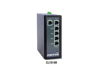 CL1314R/R/DC - CopperLink Ruggedized Long Range Ethernet Extender (Pre-Config Remote); 1 pair; 4 x10/100; -40 to 85C; internal + by PATTON