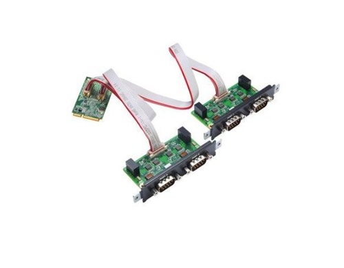 CP-104N-T - 4-port RS-232 Mini PCI Express serial board, -40 to 85°C operating temperature by MOXA