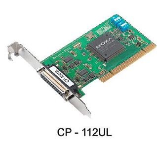 CP-112UL-T - 2 Port UPCI Board, RS-232/422/485, Low Profile, Wide Temperature by MOXA