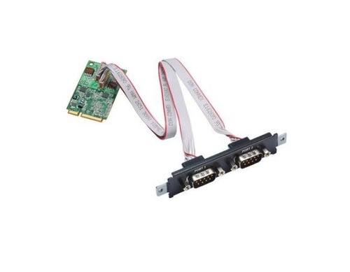 CP-132N-T 2-port - RS-422-485 Mini PCI Express serial board, -40 to 85°C operating temperature by MOXA