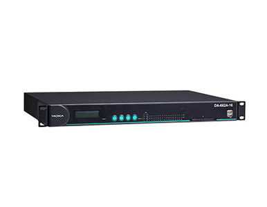 DA-662A-16-DP-LX - RISC-based 19-inch rackmount computer w 16 serial ports, 4 LANs, USB, Linux OS, 2 power inputs by MOXA