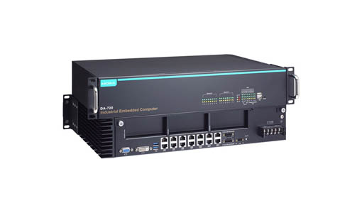 DA-720-C5-DPP-LX - Core i5-6300U, 2.4 GHz, Dual Core CPU, with 8G mSATA, 4G RAM and Linux Debian 8 64 bit, dual power, -25 to 55 by MOXA