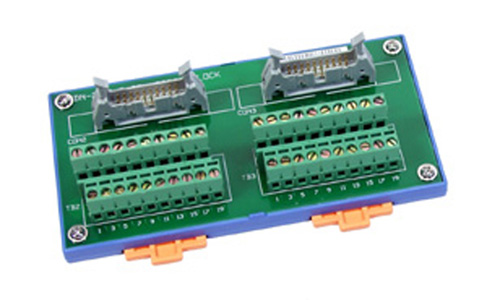DN-20 - I/O Connector Block with DIN-Rail Mounting and two 20-pin Header by ICP DAS