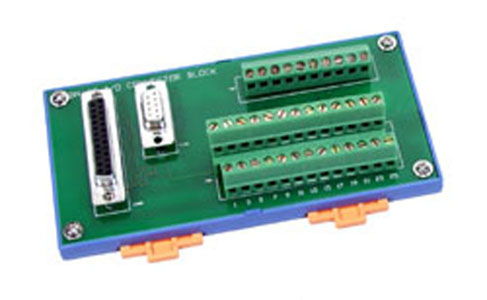 DN-25 - I/O Connector Block with DIN-Rail Mounting , 25 / 9 Pin D-Sub Connector by ICP DAS