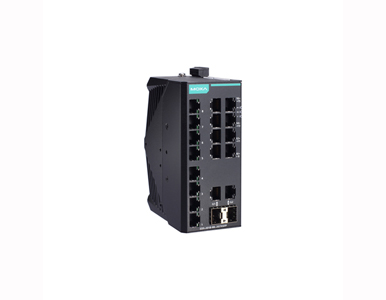 EDS-2018-ML-2GTXSFP-T - Unmanaged Gigabit Ethernet switch with 16 10/100BaseT(X) ports, 2 10/100/1000BaseT(X) or 100/1000BaseSFP by MOXA