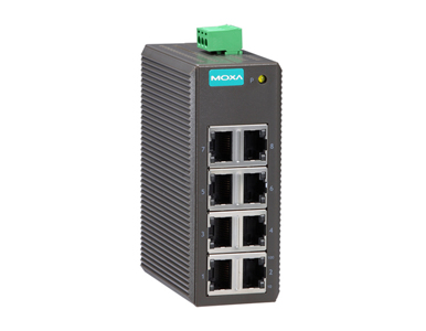 EDS-208 - Entry-level Unmanaged Ethernet Switch with 8 10/100BaseT(X) ports, -10 to 60  Degree C by MOXA