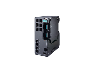 EDS-4008-2SSC-LV - Managed Ethernet switch with 6 10/100BaseT(X) ports, 2 100BaseFX single-mode ports with SC connectors by MOXA