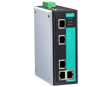 EDS-405A-EIP-T - Entry-level managed Ethernet switch with 5 10/100BaseT(X) ports, -40 to 75  Degree C operating temperature by MOXA