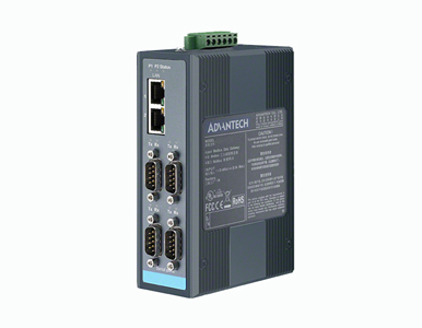 EKI-1224I-CE - 4-port Modbus Gateway with wide temp. by Advantech/ B+B Smartworx