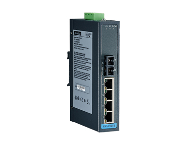 EKI-2525M-BE - 4 + 1FX Multi-Mode unmanaged Ethernet switch by Advantech/ B+B Smartworx