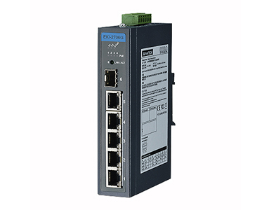 EKI-2706G-1GFPI-BU - 5GE+1G SFP Unmanaged Ind. PoE Switch W/T by Advantech/ B+B Smartworx